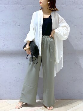「ナローサンダル」｜yuuさん（レディース・160cm）の夏コーディネート