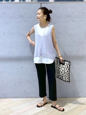 「アイテム（イヤリング）」を使った、yuuさん（レディース・160cm・20代）の夏コーディネート