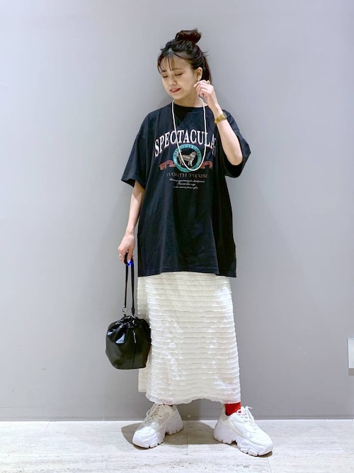 LEPSIM（レプシィム）の「フリルティアードスカート 108243