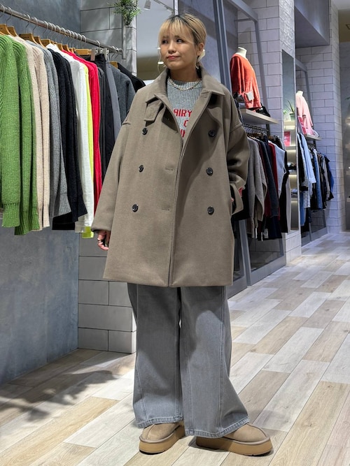 セール】ウーリーダブルミドルコート 498550（その他アウター