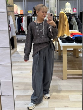 「アイテム（シュシュ）」を使った、yuuさん（レディース・160cm・30代）の秋コーディネート