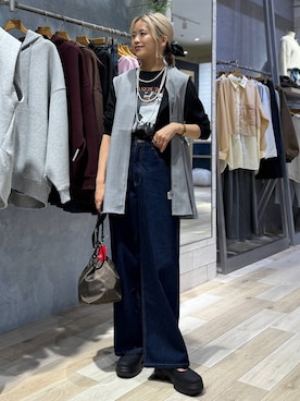 「アイテム（シュシュ）」を使った、yuuさん（レディース・160cm・30代）の秋コーディネート