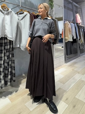 「アイテム（ポーチ）」を使った、yuuさん（レディース・160cm）の秋コーディネート