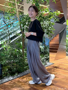 「アイテム（スウェット）」を使った、yuuさん（レディース・160cm・30代）の夏コーディネート