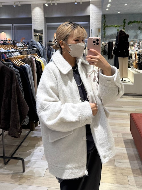 シャギーミドルZIPブルゾン　612822