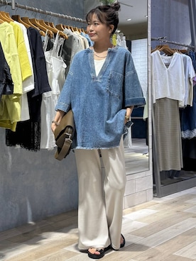 「BAYFLOW（ベイフロー）のアイテム」を使った、yuuさん（レディース・160cm）の夏コーディネート