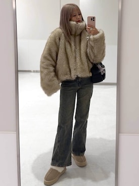 「アイテム（リング）」を使った、yuuさん（レディース・160cm・30代）の冬コーディネート