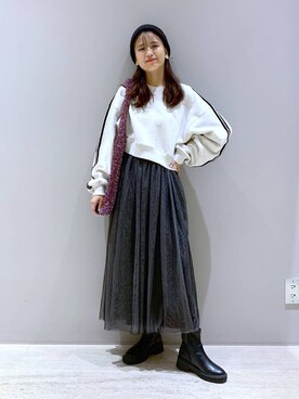 「ゼロかるシリーズ_LEPSIM」｜「アイテム（帽子）」を使った、yuuさん（レディース・160cm）の秋コーディネート