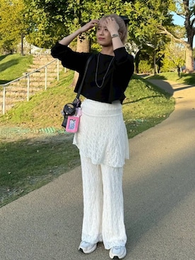 「アイテム（シュシュ）」を使った、yuuさん（レディース・160cm）の秋コーディネート