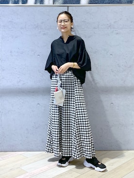 「アイテム（イヤリング）」を使った、yuuさん（レディース・160cm・20代）の夏コーディネート