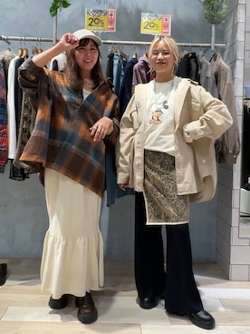 「アイテム（シュシュ）」を使った、yuuさん（レディース・160cm）の秋コーディネート