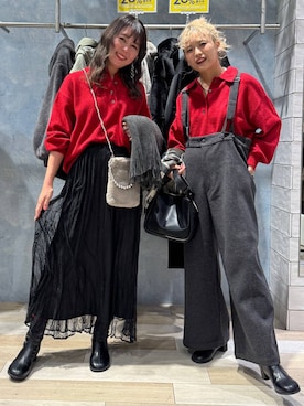 「アイテム（ストール/ショール）」を使った、yuuさん（レディース・160cm・30代）の秋コーディネート