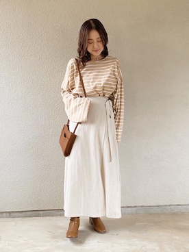 「chocomee（チョコミー）のアイテム（シューズ）」を使った、𝙴 𝚛 𝚒 𝚔 𝚊 さん（レディース・150cm）の秋コーディネート