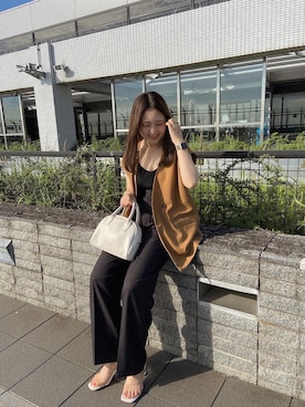 「chocomee（チョコミー）のアイテム（バッグ）」を使った、𝙴 𝚛 𝚒 𝚔 𝚊 さん（レディース・150cm）の夏コーディネート