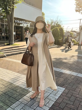 「chocomee（チョコミー）のアイテム（ワンピース/ドレス）」を使った、𝙴 𝚛 𝚒 𝚔 𝚊 さん（レディース・150cm）の夏コーディネート