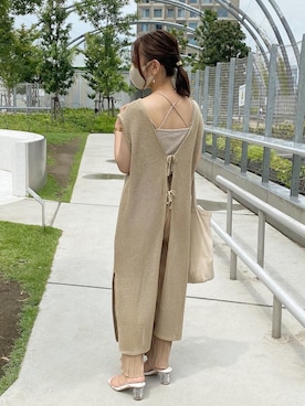 「chocomee（チョコミー）のアイテム（パンツ）」を使った、𝙴 𝚛 𝚒 𝚔 𝚊 さん（レディース・150cm）の夏コーディネート