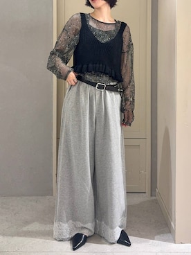 「アイテム（その他トップス）」を使った、ideさん（レディース・160cm）の春コーディネート