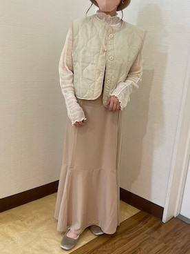 「RETRO GIRL（レトロガール）のアイテム（ワンピース/ドレス）」を使った、🧸🎈さん（レディース・151cm）の秋コーディネート