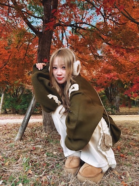 「アイテム（サンダル）」を使った、🧸🎈さん（レディース・151cm）の冬コーディネート