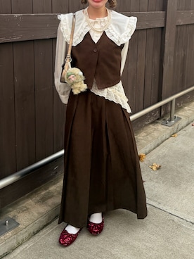 「アイテム（ワンピース/ドレス）」を使った、🧸🎈さん（レディース・151cm）の秋コーディネート