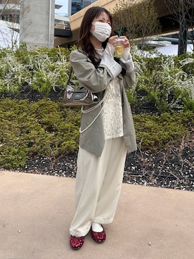 「CHARLES & KEITH（チャールズ & キース）のアイテム」を使った、🧸🎈さん（レディース・151cm）の夏コーディネート