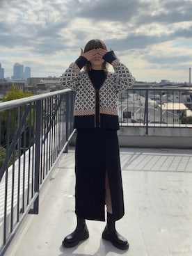 「AliExpress」｜「アイテム（ブーツ）」を使った、まごまご🐟さん（レディース・162cm）の秋コーディネート