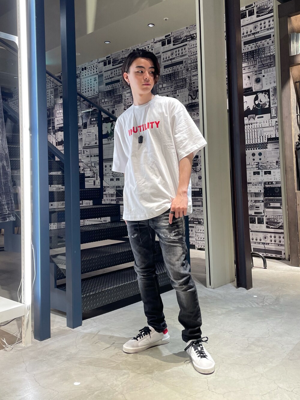 早い者勝ち XLARGE DIABOLIK S/S TEE コーデに合わせやすい Katsumi(DIESEL SHIBUYA)｜DIESELのTシャツ/カットソーを使った