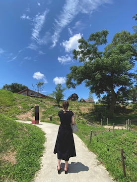 「デブでもオシャレしたい」｜「アイテム（ワンピース/ドレス）」を使った、yさん（レディース・164cm）の夏コーディネート