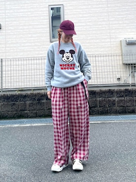 「アイテム（帽子）」を使った、pafekanaさん（レディース・168cm・40代）の秋コーディネート