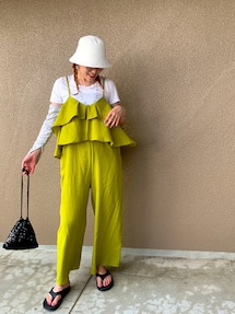 DouDou（ドゥドゥ）の「【WEB限定】フリルビスチェキャミ