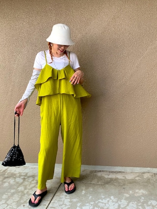 WEB限定】フリルビスチェキャミサロペットを使った人気