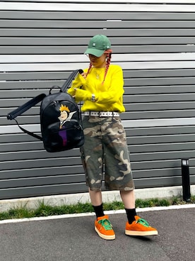 「アイテム（バングル/リストバンド）」を使った、pafekanaさん（レディース・168cm）の秋コーディネート