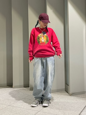 「アイテム（キャップ）」を使った、pafekanaさん（レディース・168cm・40代）の冬コーディネート