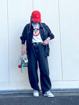 「アイテム（ピアス（両耳用））」を使った、pafekanaさん（レディース・168cm）の秋コーディネート