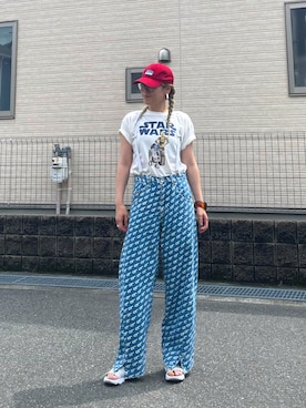 「abaskdesign（アバスクデザイン）のアイテム」を使った、pafekanaさん（レディース・168cm）の夏コーディネート