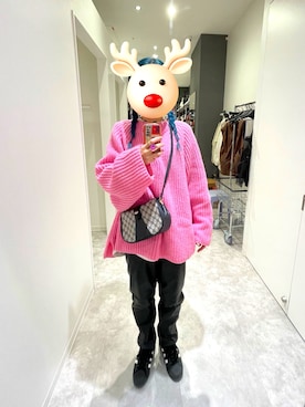 「アイテム（イヤリング）」を使った、pafekanaさん（レディース・168cm）の冬コーディネート