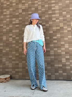 「abaskdesign（アバスクデザイン）のアイテム」を使った、pafekanaさん（レディース・168cm）の春コーディネート