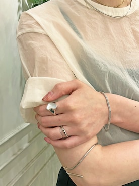 「ete（エテ）の○[シェア] クラフト リング（リング）」を使った、eteさん（レディース・160cm）の春コーディネート