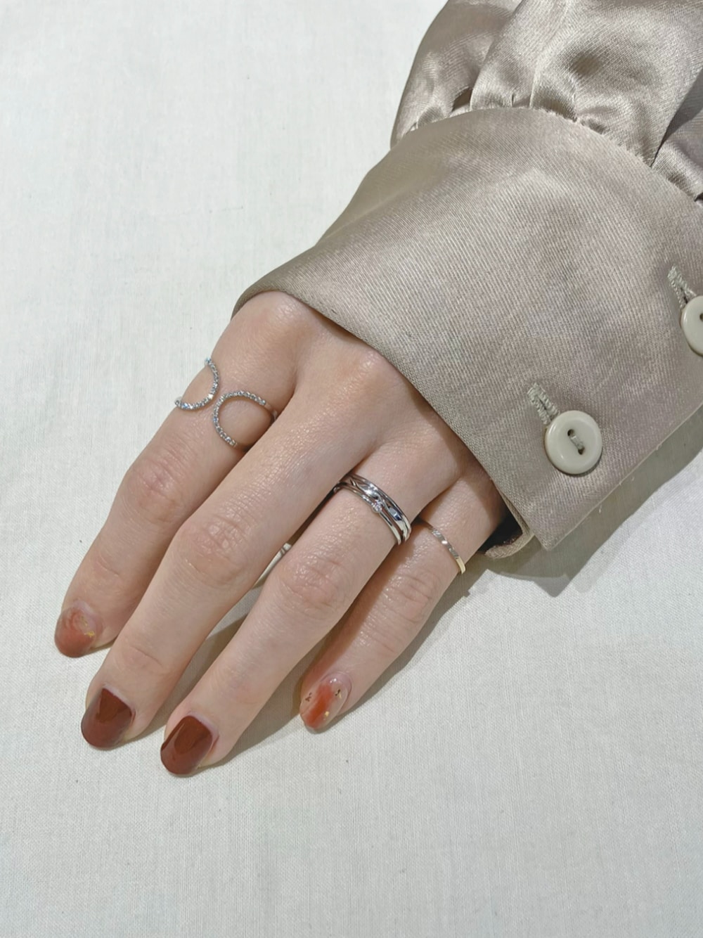 ete bijoux（エテビジュー）の「PT900 スキニー リング（リング）」 - WEAR 