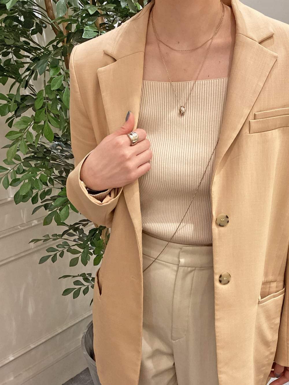 ロウ ロングネックレス ete ete bijoux 新作ロングネックレス