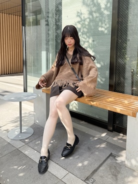 「アイテム（タイツ/ストッキング）」を使った、seiさん（レディース・146cm）の秋コーディネート