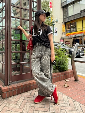 「アイテム（レッグウェア）」を使った、 Rey さん（レディース・151cm）の秋コーディネート