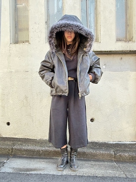 「アイテム（レッグウェア）」を使った、 Rey さん（レディース・151cm・10代）の秋コーディネート