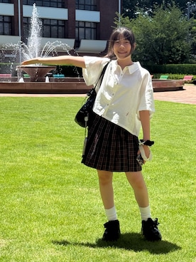 「アイテム（シャツ/ブラウス）」を使った、 Rey さん（キッズ・150cm・10代）の夏コーディネート
