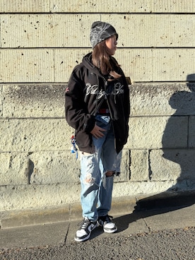 「アイテム（アンダーウェア）」を使った、 Rey さん（レディース・151cm）の秋コーディネート