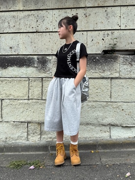 「アイテム（スウェットパンツ）」を使った、 Rey さん（レディース・151cm）の秋コーディネート
