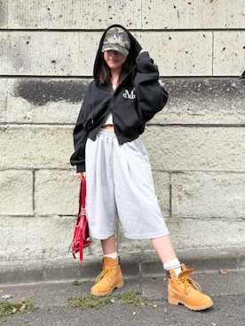 「アイテム（キャミソール）」を使った、 Rey さん（レディース・151cm）の秋コーディネート