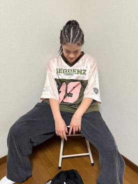 「アイテム（スウェットパンツ）」を使った、 Rey さん（レディース・151cm）の秋コーディネート
