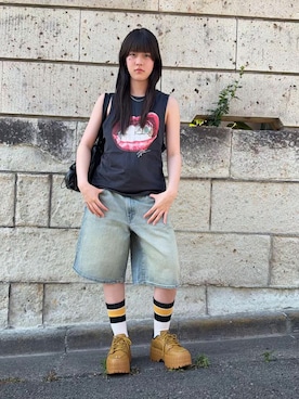 「Levi's（リーバイス）のアイテム」を使った、 Rey さん（レディース・152cm）の夏コーディネート