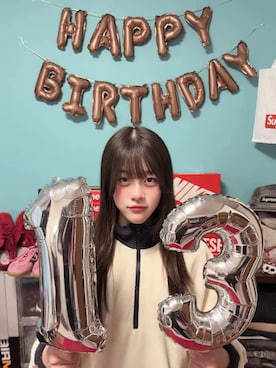 「MLB（メジャーリーグベースボール）のアイテム」を使った、 Rey さん（レディース・152cm）の春コーディネート